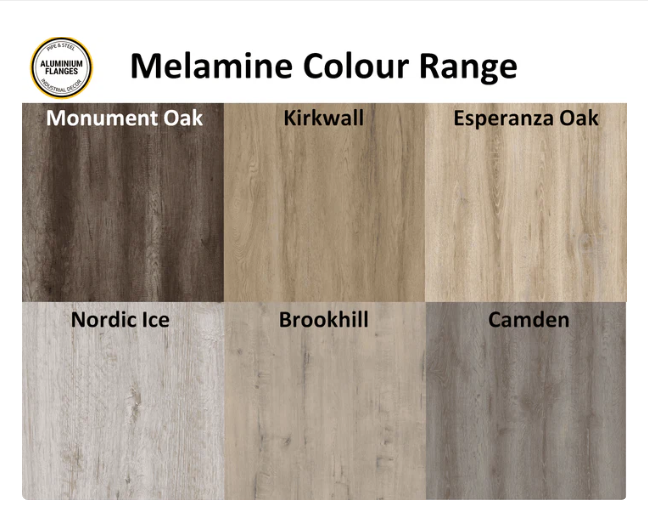 Melamine shelving range